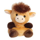 Front Palm Pals Hubert Highland Cow Soft Plush Toy Aurora World
