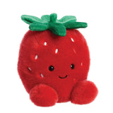 Front Facing Palm Pals Juicy Strawberry Soft Toy Plush Aurora World