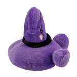 Front Palm Pals Willow Purple Witches Hat Soft Plush Side