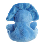 Palm Pals Tank Triceratops Blue Dinosaur Plush Aurora World Back