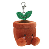 Front Side Palm Pals Terra Potted Plant Bag Charm or Key Clip On