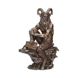 Pan faun With Pan Flutes Large Bronzed Figurine Nemesis Now C1991F6