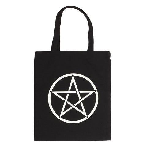 Pentagram Pentacle Cotton Tote Bag Front
