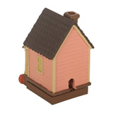 Back vent hole Pink House Two Part Incense Cone Holder Burner