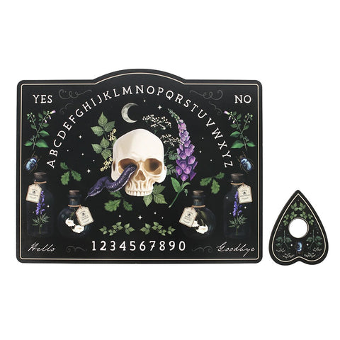 Poisonous Plants Alphabet and Yes NO Talking Ouija Spirit Board with Planchette