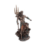 Poseidon Greek God of the Sea Bronzed Figurine