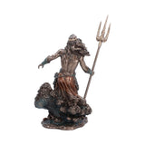Poseidon Greek God of the Sea Bronzed Figurine