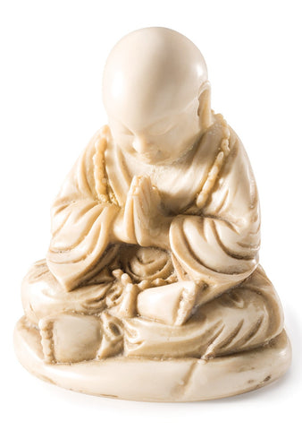 Praying Buddha Monk Resin Ornament