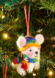 Rabbit Knitted Hat Namaste Fair Trade Natural Wool Felt
