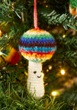 Rainbow Crochet Mushroom Wool Felt Hanging Decoration