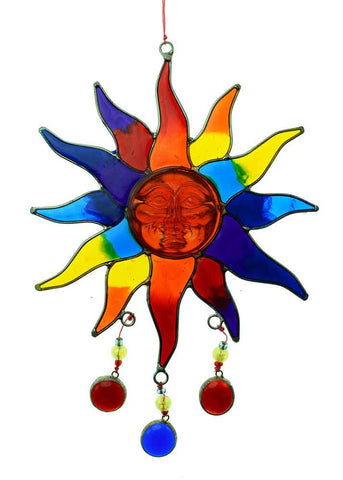 Rainbow Suncatcher Sun Face and Nuggets