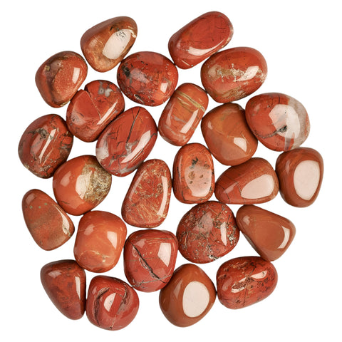 Selection Red Jasper Polished Tumblestone Medium Tumble Stone