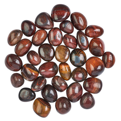Red Tiger's Eye Polished Tumblestone Selection Tiger Tumble Stone Medium