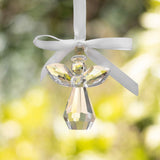 Remember an Angel Glass Angel Hanging Decoration On Ribbon display scene