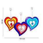 Resin Hanging Heart Suncatcher with Nugget Size guide
