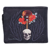 Back Rock and Roses Gothic Skull Card Notes Wallet Shag Wear