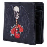 Rock and Roses Gothic Skull Card Notes Wallet open