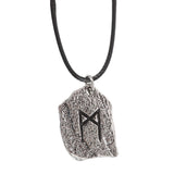 Rune of Transformation Viking Cord and adjustable chain Necklace Close Up