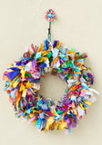 Sari Wreath Small Multicolour Hand Crafted Fair Trade