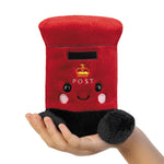 Sat in Palm of Hand Palm Pals Bobby Postbox Red Plush with Gold Crown Aurora World