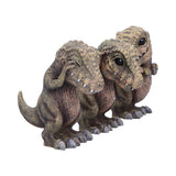 Side Set of Three Wise Tyrannosaurus Rex Dinosaur Figurines Nemesis Now B6973A25