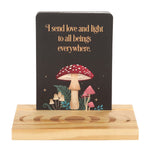 Set of 10 Affirmation Cards with Wooden Stand