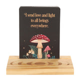 Set of 10 Affirmation Cards with Wooden Stand