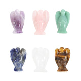 Set of 6 Healing Crystal Pocket Gemstone Angels