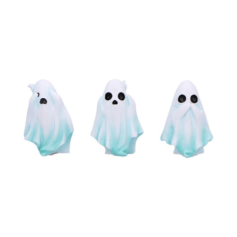 Set of Three Wise Ghosts Ornament Figurines Nemesis Now B7268C25
