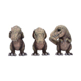 Set of Three Wise Tyrannosaurus Rex Dinosaur Figurines Nemesis Now B6973A25