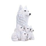 Side on Arctic Bond Wolf Family Figurine Nemesis Now U7871C26