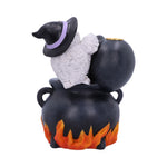 Snowy Brew Owl Backflow Cauldron Incense Burner Side