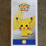 Side of Box Pokémon Pikachu Funko Pop Vinyl Figure 353 Special Edition