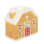 Side Candy Cane Gingerbread House Oil Burner and Wax Melter Warmer