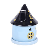Side of Celestial Cottage Ceramic Incense Cone Burner Holder