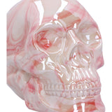 Close Up Marbellum Pink Ceramic Marble Skull 13.5cm Nemesis Now U6451X3
