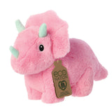 Side of Eco Nation Trix Triceratops Pink Soft Toy by Aurora World