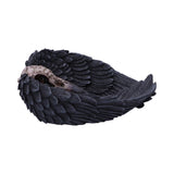 Side Edgar Allen Poe's Nevermore Black Raven Skull Trinket Dish Nemesis Now D4917R0