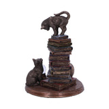 Feline Scholars Bronzed Cat Ornament Nemesis Now Side