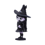 Hexara Witch Cult Cutie Figurine Ornament with black Cat Nemesis Now Side