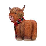 Side Highland Snug Cow Traditional Red Scottish Scarf Nemesis Now B7254C25