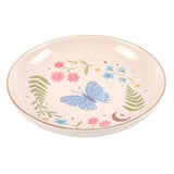Side Luna Butterfly Bloom Ceramic Trinket Dish