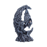 Side of Nightwing Moon Upside Down Bat Crescent Moon Figurine Nemesis Now U7414A26