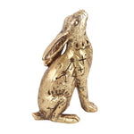 Side of Mystical Moon Gazing Midnight Hare Resin Ornament
