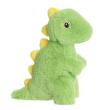Front Side Eco Nation Rexter T. rex  by Aurora World Green and Yellow Soft Toy