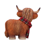 Side On Highland Snug Cow Traditional Red Scottish Scarf Nemesis Now B7254C25