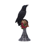 Side on Perched Prophecy Raven on Skull Figurine Nemesis Now U7048M25
