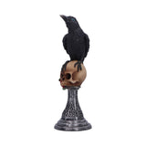 Perched Prophecy Raven on Skull Figurine Nemesis Now U7048M25 Side