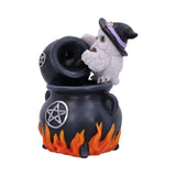 Side Snowy Brew Owl Backflow Cauldron Incense Burner