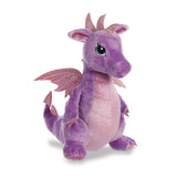 Sparkle Tales Larkspur Purple Dragon Soft Plush Aurora World Front Side